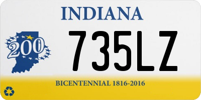 IN license plate 735LZ