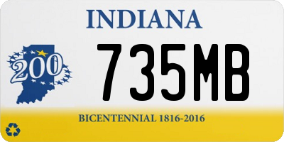 IN license plate 735MB