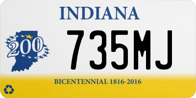 IN license plate 735MJ