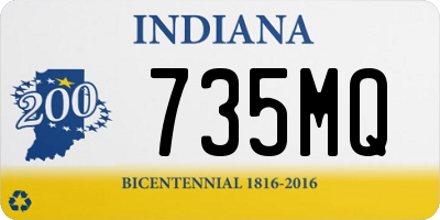 IN license plate 735MQ