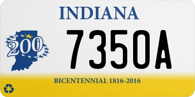 IN license plate 735OA