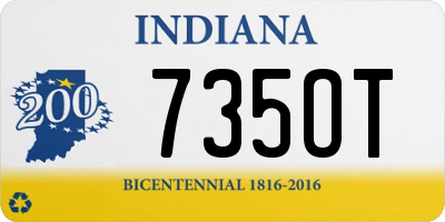 IN license plate 735OT