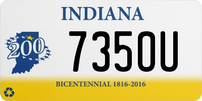 IN license plate 735OU