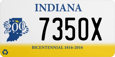 IN license plate 735OX