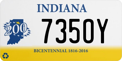 IN license plate 735OY