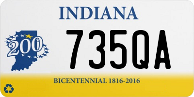 IN license plate 735QA