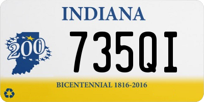 IN license plate 735QI