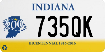 IN license plate 735QK