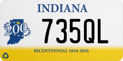 IN license plate 735QL