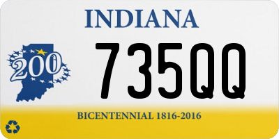 IN license plate 735QQ