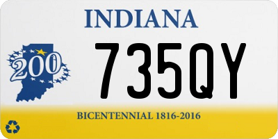 IN license plate 735QY