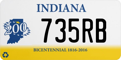 IN license plate 735RB