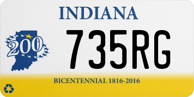 IN license plate 735RG