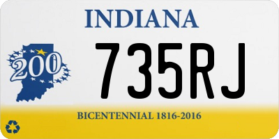 IN license plate 735RJ