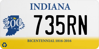 IN license plate 735RN