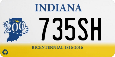 IN license plate 735SH