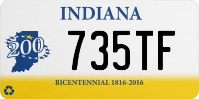 IN license plate 735TF