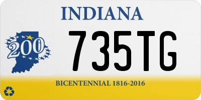 IN license plate 735TG