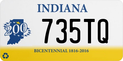 IN license plate 735TQ