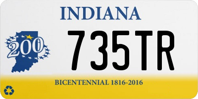 IN license plate 735TR