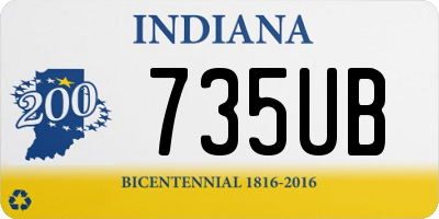 IN license plate 735UB