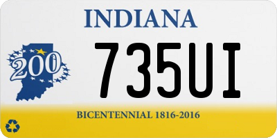 IN license plate 735UI