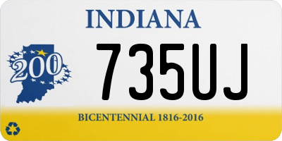 IN license plate 735UJ