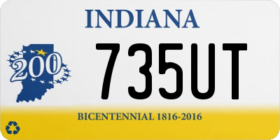 IN license plate 735UT