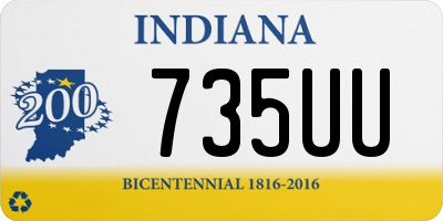 IN license plate 735UU