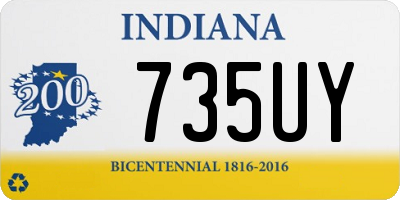 IN license plate 735UY