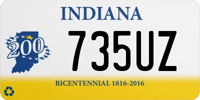 IN license plate 735UZ