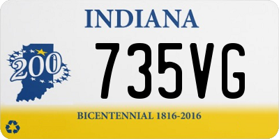 IN license plate 735VG