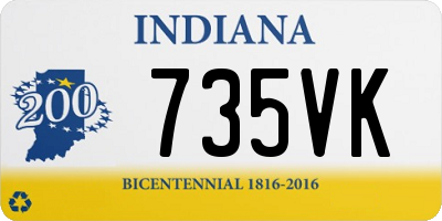 IN license plate 735VK