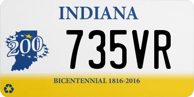 IN license plate 735VR