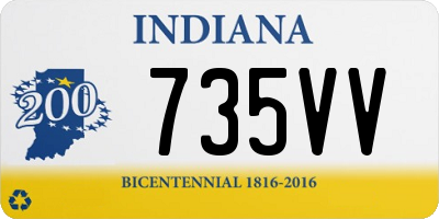 IN license plate 735VV