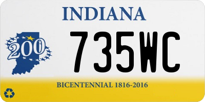 IN license plate 735WC