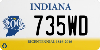 IN license plate 735WD