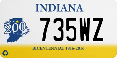 IN license plate 735WZ