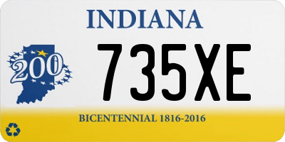 IN license plate 735XE