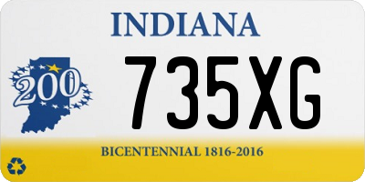 IN license plate 735XG