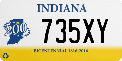 IN license plate 735XY