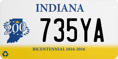 IN license plate 735YA