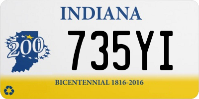 IN license plate 735YI
