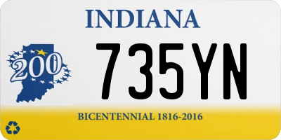 IN license plate 735YN