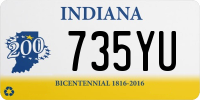 IN license plate 735YU