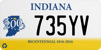 IN license plate 735YV