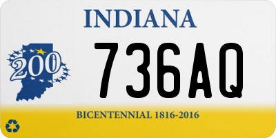 IN license plate 736AQ