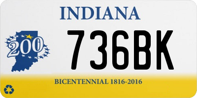 IN license plate 736BK