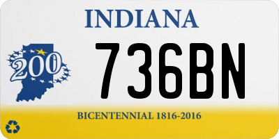 IN license plate 736BN