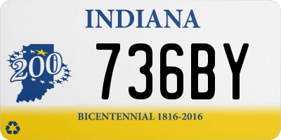 IN license plate 736BY
